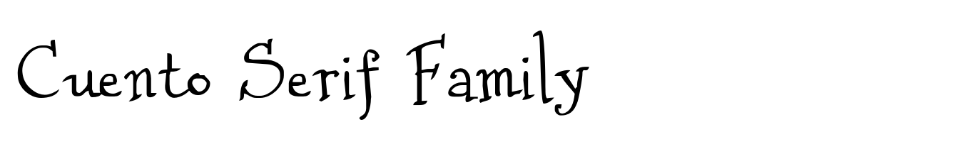 Cuento Serif Family